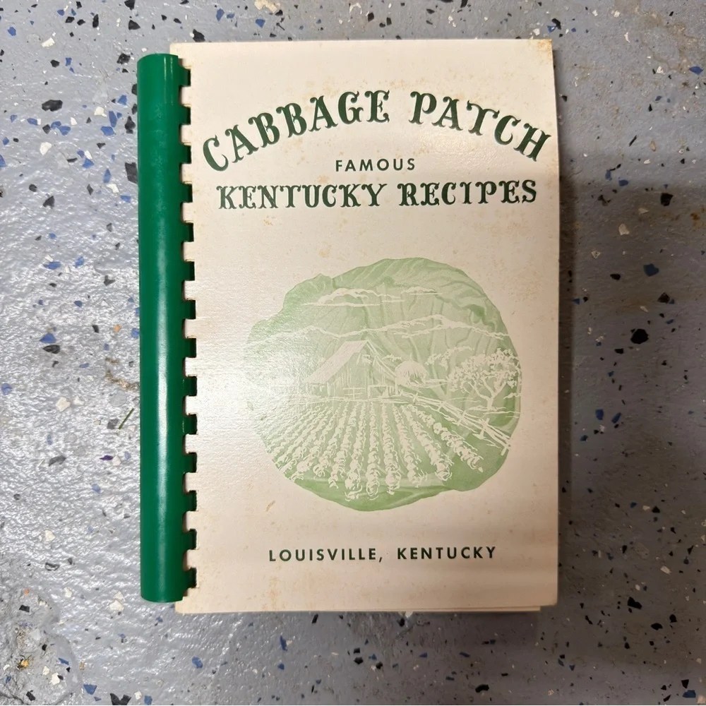 Cabbage Patch Kentucky Recipes Cookbook with Green Spiral Binding